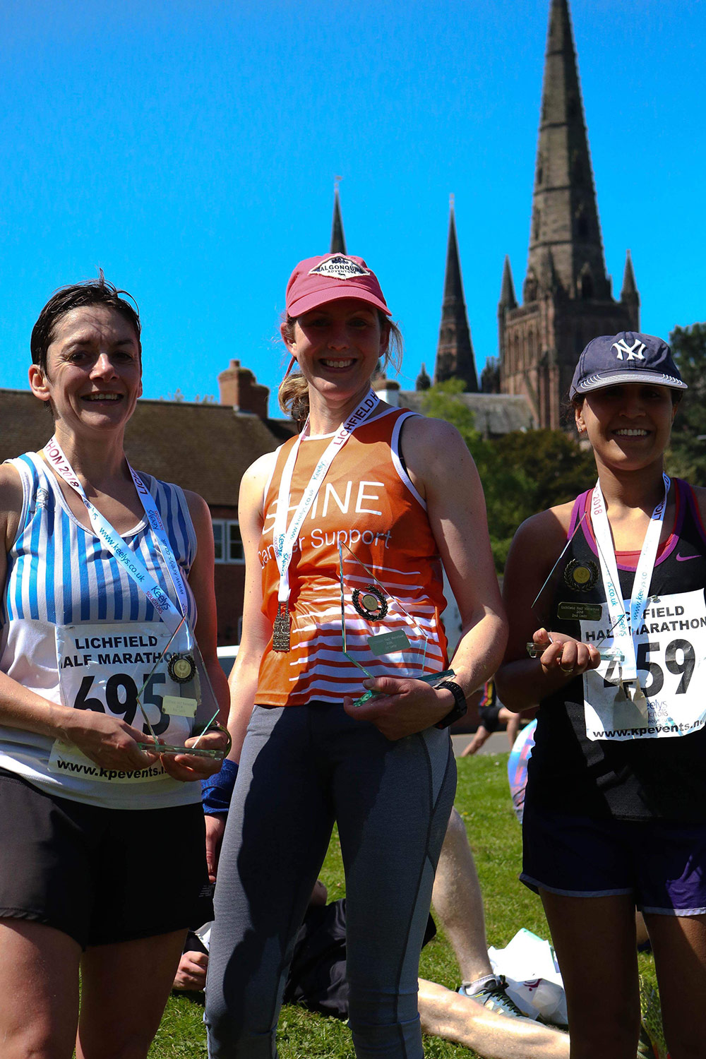 Female winners The Lichfield Half-Marathon - 6th May 2018