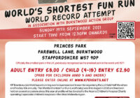 Worlds Shortest Fun Run 19th Sept 2021