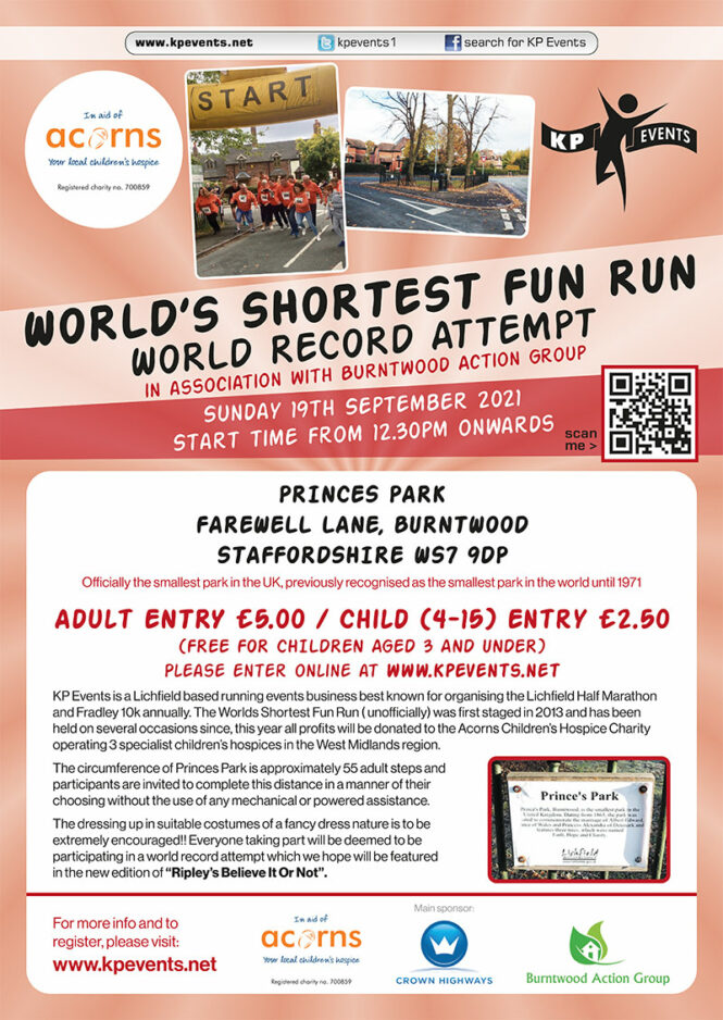 Worlds Shortest Fun Run 19th Sept 2021