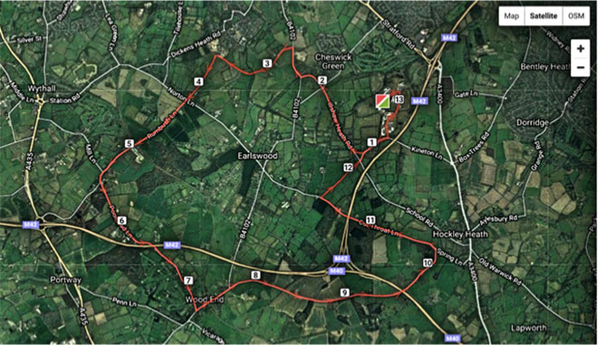 Solihull-Half-Marathon-Route